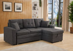 Darwin Gray Sectional with Sleeper