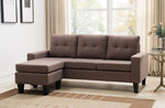 Douglas 2-Pc Dark Brown Reversible Sectional