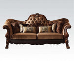 Dresden 4-Pc Golden Brown/Cherry Oak Sofa Set (Oversized)