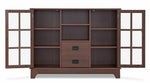 Dubbs Walnut Wood Server with 2 Drawers & 2 Doors