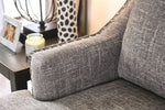 Erika Gray Plush Microfiber 2-Seat Sofa