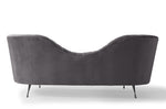 Eva Modern Grey Velvet Sofa