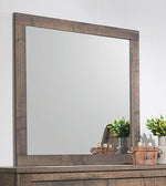 Frederick Weathered Oak Wood Frame Dresser Mirror