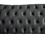 Gaura Dark Gray Fabric Sofa with Rolled Armrest (Oversized)