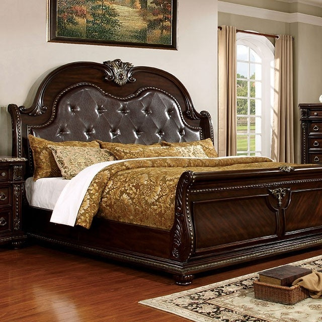 Fromberg Brown Cherry King Bed (Oversized)