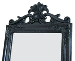 Gisela Black Wood Floor Mirror