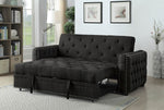 Leonora Gray Fabric Futon Sofa