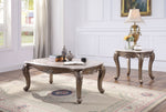 Jayceon Marble/Champagne Wood Coffee Table