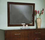 Jessica Cappuccino Wood Frame Dresser Mirror