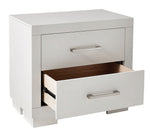 Jessica White Wood 2-Drawer Nightstand