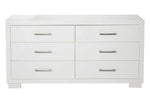 Jessica White Wood 6-Drawer Dresser