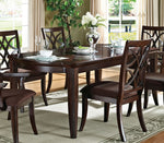 Keenan Dark Walnut Wood Extendable Dining Table