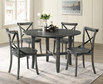 Kendric Rustic Gray Wood Round Dining Table