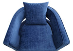 Kennedy Navy Velvet Swivel Accent Chair