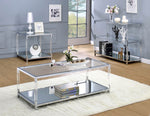 Ludvig Chrome Glass/Metal Coffee Table