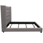 Madison Ave Light Grey Fabric King Bed (Oversized)