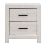 Marion Coastal White Wood 2-Drawer Nightstand