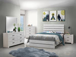 Marion Coastal White Wood 4-Drawer Chest