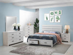 Marion Coastal White Wood Frame Dresser Mirror