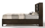 Merveille Espresso Wood King Bed with Storage