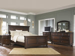 Porter Rustic Brown Wood Dresser Mirror