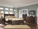 Porter Rustic Brown Wood Dresser Mirror