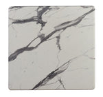 Mirjam Versilla Faux Marble/Black Wood End Table