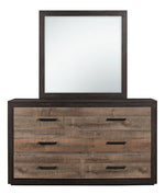 Miter Rustic Mahogany & Dark Ebony Wood Dresser