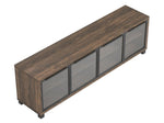 Nayeli Aged Walnut Wood 71" TV Console