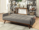 Nettie Gray Linen Futon Sofa