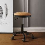 Ouray 2 Vintage Caramel PU Leather/Black Metal Stools