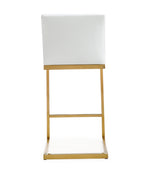 Parma 2 White Vegan Leather Counter Stools