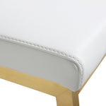 Parma 2 White Vegan Leather Counter Stools