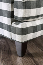 Patricia Ivory Chenille Stripe Chair