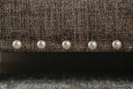 Pauline Dark Brown Chenille Loveseat