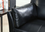 Pierre Black Leatherette Chair