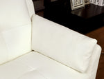 Pierre White Leatherette Chair