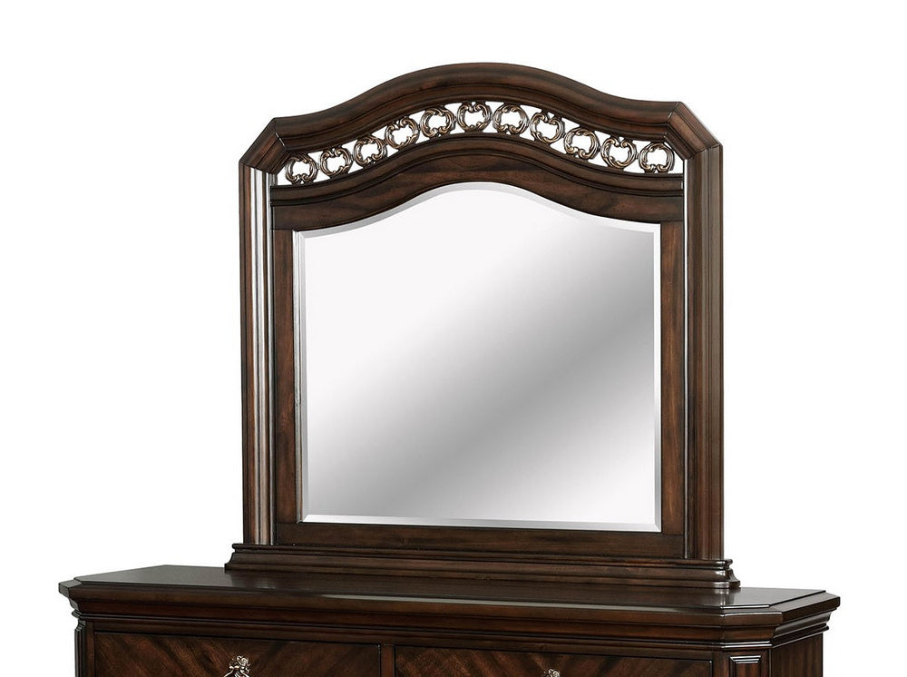 Calliope Espresso Wood Frame Mirror