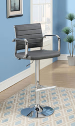 Sedona Gray Leatherette/Metal Bar Stool