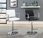 Sedona White Leatherette/Metal Bar Stool