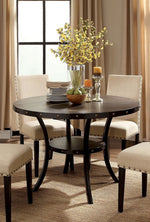 Kaitlin Light Walnut Wood Round Dining Table