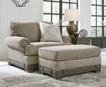 Einsgrove Sandstone Fabric Chair and a Half