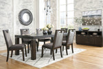 Hyndell Dark Brown Extendable Dining Table