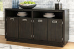 Hyndell Dark Brown Wood Dining Server