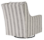 Kambria Ivory Swivel Glider Accent Chair