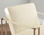 Kleemore Cream Leather Accent Chair