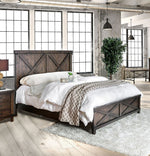 Bianca Dark Walnut Cal King Bed (Oversized)