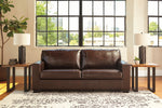 Morelos Chocolate Leather 2-Seat Sofa