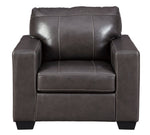 Morelos Gray Leather Chair