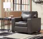 Morelos Gray Leather Chair